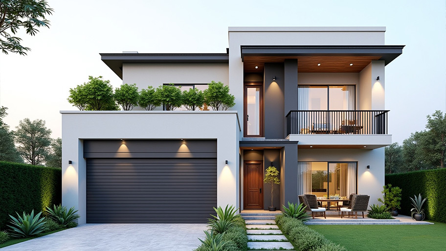 Tham khảo những mẫu thiết kế nhà chữ L 70m2 đẹp mê ly Mẫu thiết kế nhà chữ L 70m2 có sân vườn