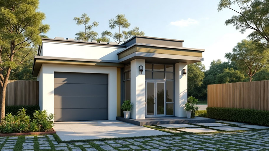 Chiêm ngưỡng vẻ đẹp mê hồn của những mẫu thiết kế nhà chữ L 50m2 hiện nay Mẫu thiết kế nhà hình chữ L 50m2 1 tầng