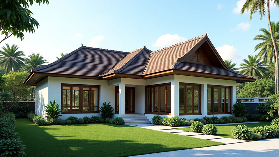 Chiêm ngưỡng vẻ đẹp mê hồn của những mẫu thiết kế nhà chữ L 50m2 hiện nay Mẫu thiết kế nhà hình chữ L 50m2 1 tầng