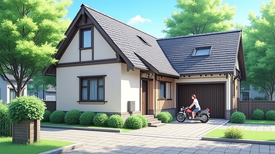 Tham khảo những mẫu thiết kế nhà chữ L 70m2 đẹp mê ly Mẫu thiết kế nhà hình chữ L 70m2 1 phòng ngủ