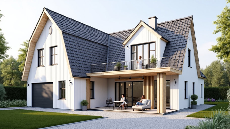 Khám phá top những mẫu thiết kế nhà chữ L 80m2 phổ biến hiện nay Mẫu thiết kế nhà hình chữ L 80m2 đẹp 1 tầng