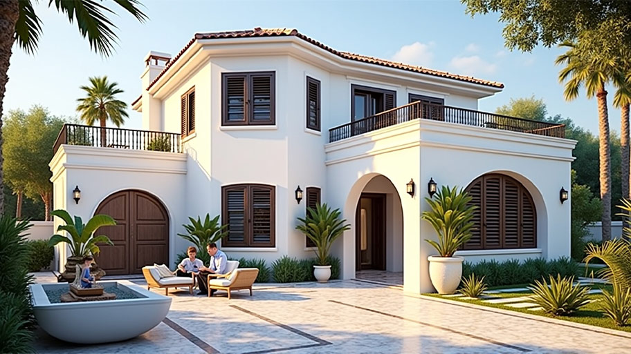 Thiết kế nhà hình chữ L ngược - Góc nhìn kiến trúc & phong thủy Mẫu thiết kế nhà hình chữ L ngược phong cách Đông Dương