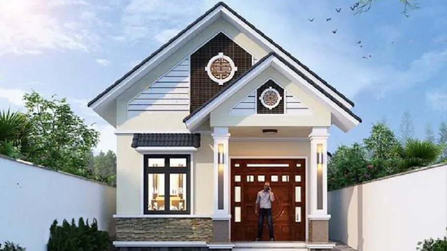 Thiết kế nhà mái Thái - Xu hướng thiết kế hiện đại và tiện nghi Mẫu thiết kế nhà mái Thái 1 tầng