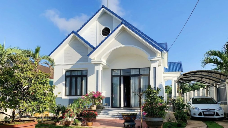 Thiết kế nhà mái Thái - Xu hướng thiết kế hiện đại và tiện nghi Mẫu thiết kế nhà mái Thái 100m2 đến 150m2