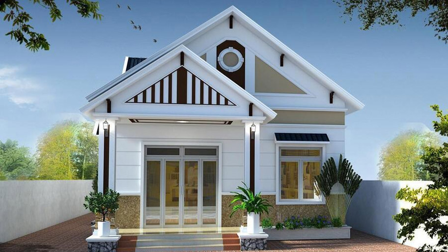 Xu hướng thiết kế nhà vuông nhỏ - Giải pháp tối ưu diện tích Mẫu thiết kế nhà vuông 6x6 1 tầng