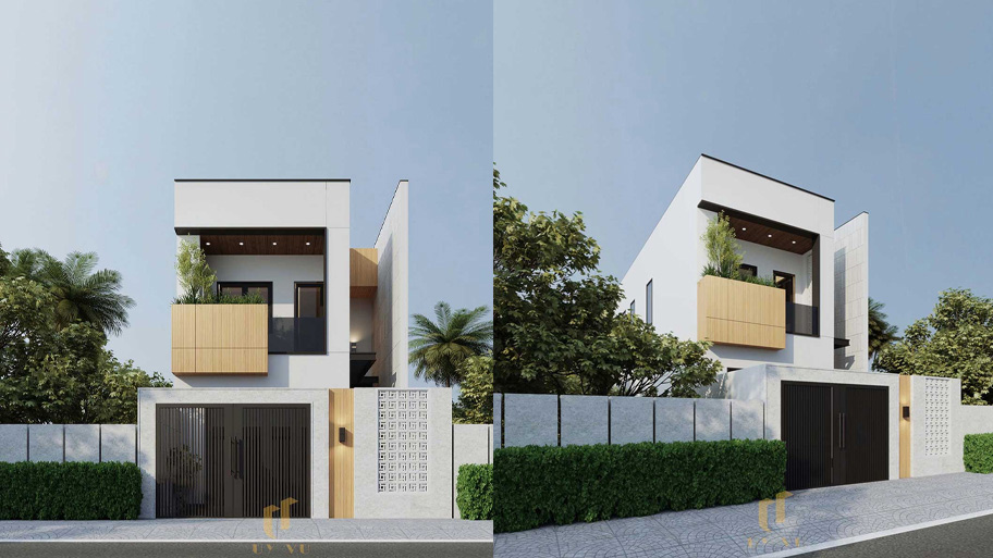Xu hướng thiết kế nhà vuông nhỏ - Giải pháp tối ưu diện tích Mẫu thiết kế nhà vuông 6x7 mái bằng