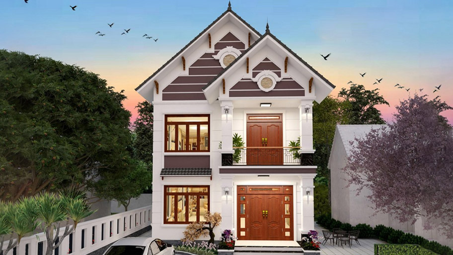Xu hướng thiết kế nhà vuông nhỏ - Giải pháp tối ưu diện tích Mẫu thiết kế nhà vuông 7x7 mái Thái