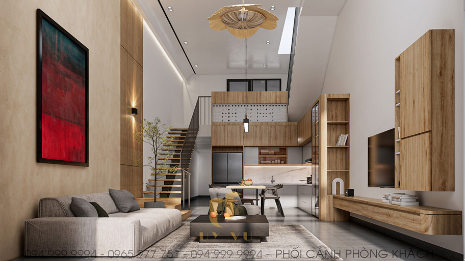 Xu hướng thiết kế nhà vuông nhỏ - Giải pháp tối ưu diện tích Mẫu thiết kế nhà vuông 7x7 phong cách tối giản