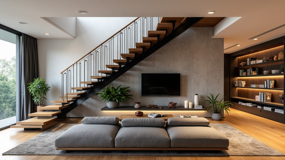 Chiêm ngưỡng vẻ đẹp mê hồn của những mẫu cầu thang nhà ở Cầu thang xương cá
