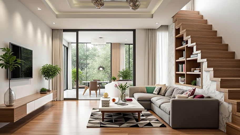 Chiêm ngưỡng vẻ đẹp mê hồn của những mẫu cầu thang nhà ở Mẫu cầu thang dốc