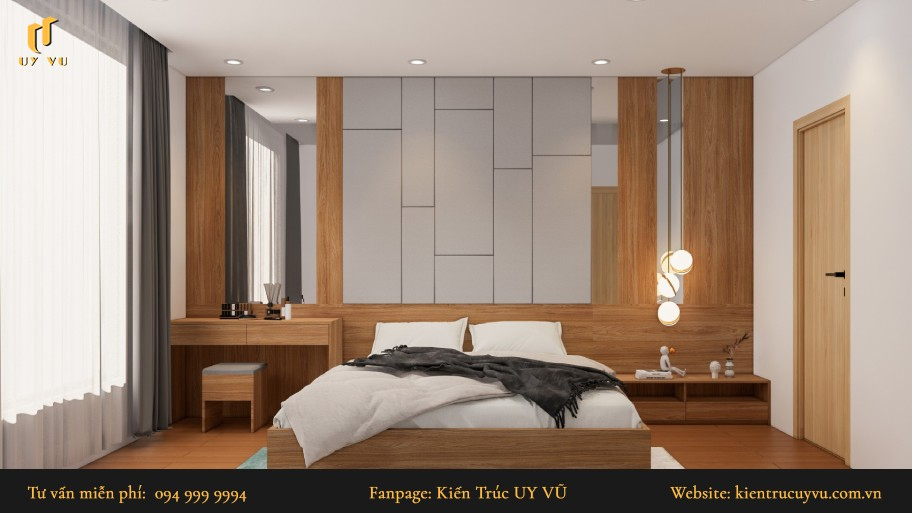 Tổng hợp 50+ mẫu thiết kế nội thất phòng ngủ hiện đại, tiện nghi Mẫu thiết kế phòng ngủ 10m2 nội thất gỗ