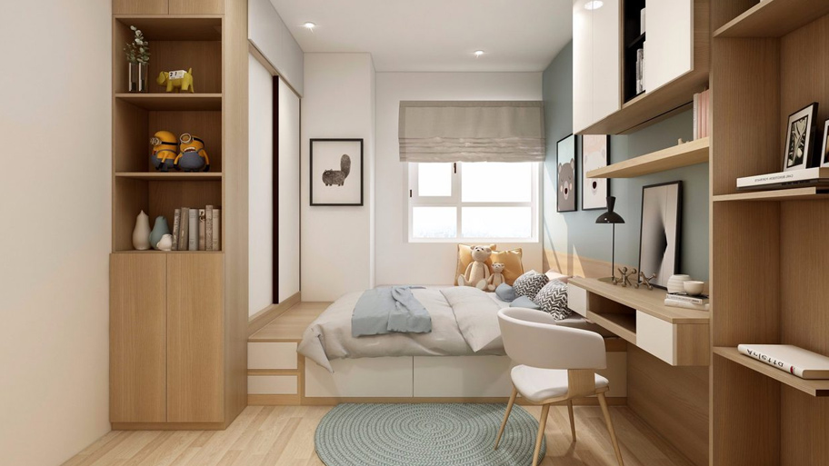 Tổng hợp 50+ mẫu thiết kế nội thất phòng ngủ hiện đại, tiện nghi Mẫu thiết kế phòng ngủ 13m2 tối ưu diện tích