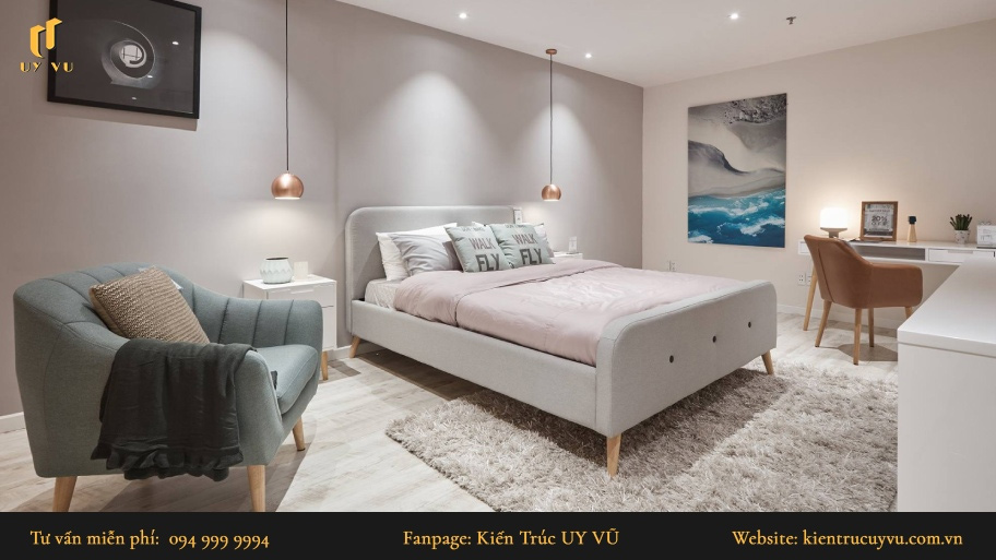Tổng hợp 50+ mẫu thiết kế nội thất phòng ngủ hiện đại, tiện nghi Mẫu thiết kế phòng ngủ 16m2 nhẹ nhàng