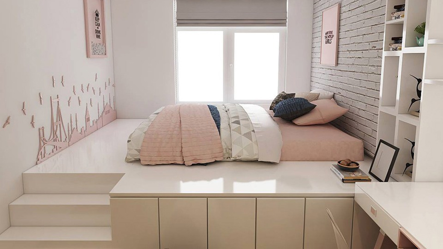 Tổng hợp 50+ mẫu thiết kế nội thất phòng ngủ hiện đại, tiện nghi Mẫu phòng ngủ 8m2 tối giản