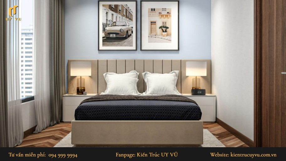 Xuýt xoa với 30 mẫu thiết kế phòng ngủ cho vợ chồng đẹp mê ly Thiết kế phòng ngủ cho vợ chồng nhỏ gọn, ấm cúng