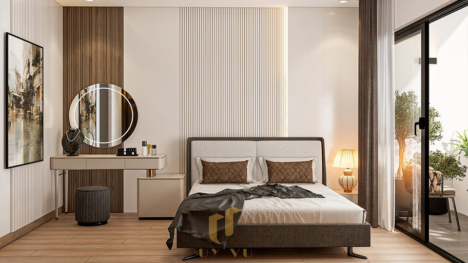 Xuýt xoa với 30 mẫu thiết kế phòng ngủ cho vợ chồng đẹp mê ly Thiết kế phòng ngủ cho vợ chồng tinh tế, sang trọng