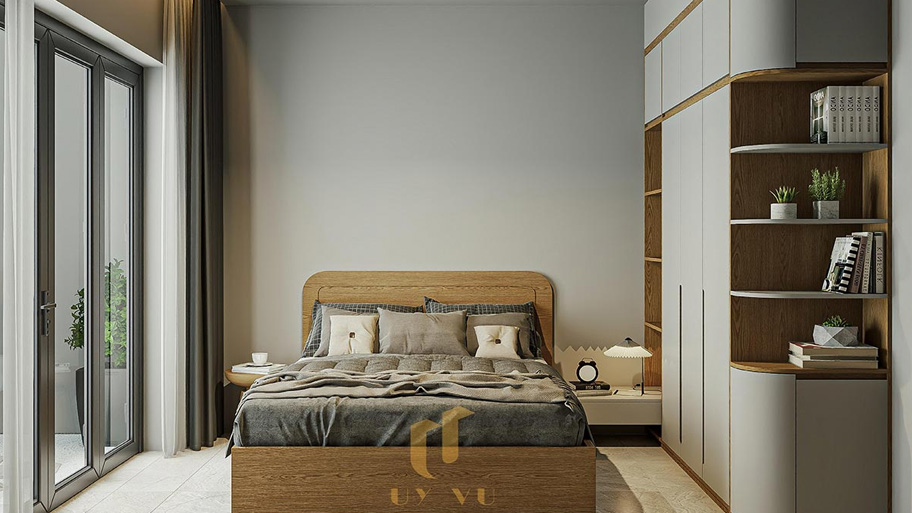 Xuýt xoa với 30 mẫu thiết kế phòng ngủ cho vợ chồng đẹp mê ly Thiết kế phòng ngủ đơn giản, tối ưu không gian