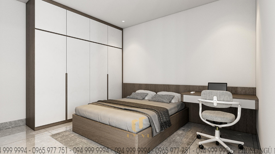 Tổng hợp 50+ mẫu thiết kế nội thất phòng ngủ hiện đại, tiện nghi Mẫu thiết kế phòng ngủ nam gọn gàng