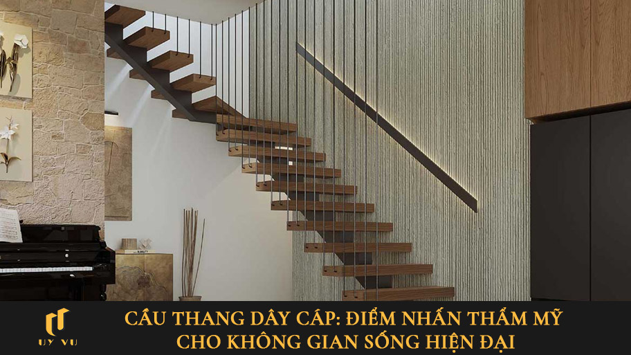 Cầu thang dây cáp: Điểm nhấn thẩm mỹ cho không gian sống hiện đại Cầu thang dây cáp: Điểm nhấn thẩm mỹ cho không gian sống hiện đại