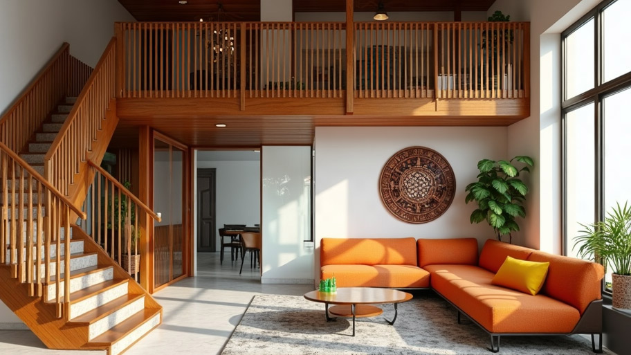 Cầu thang gỗ: Sự giao thoa tinh tế giữa truyền thống và hiện đại Cầu thang gỗ đẹp độc đáo