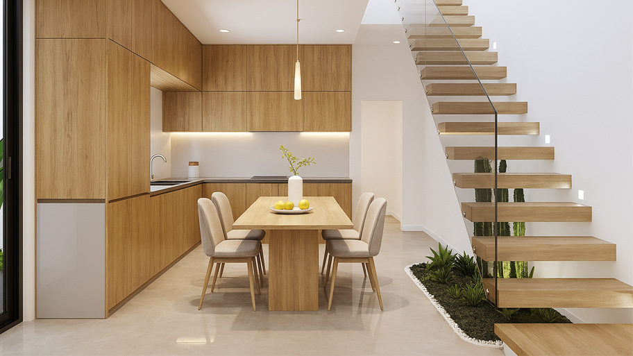 10+ thiết kế cầu thang bay ấn tượng, tạo điểm nhấn “lơ lửng” đầy cuốn hút Mẫu cầu thang bày cho biệt thự