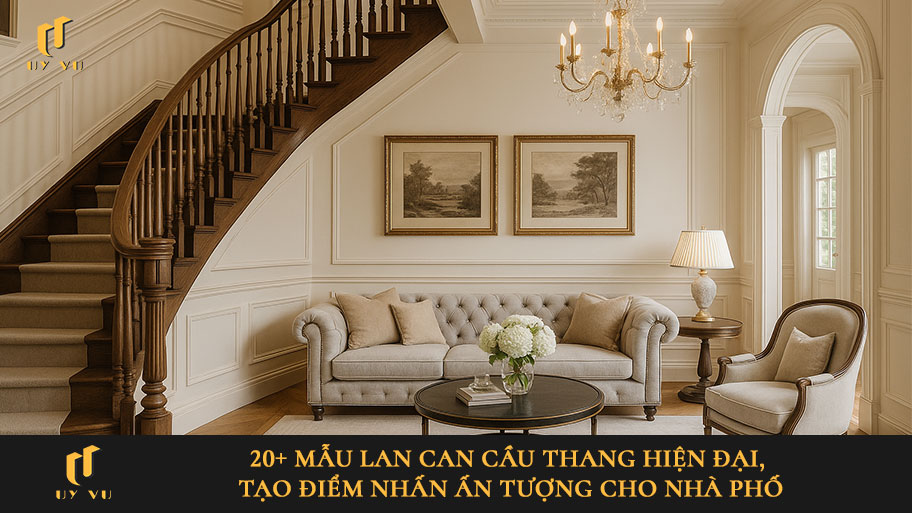 20+ mẫu lan can cầu thang hiện đại, tạo điểm nhấn ấn tượng cho nhà phố Mẫu lan can cầu thang ấn tượng