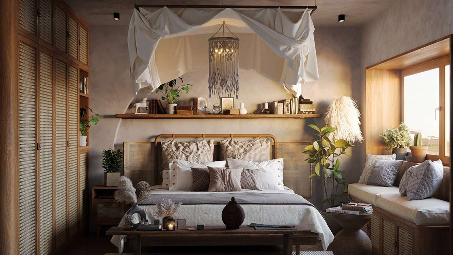 30+ mẫu thiết kế phòng ngủ cho nữ - Từ nhẹ nhàng đến cá tính Phòng ngủ nữ phong cách vintage đầy chất thơ