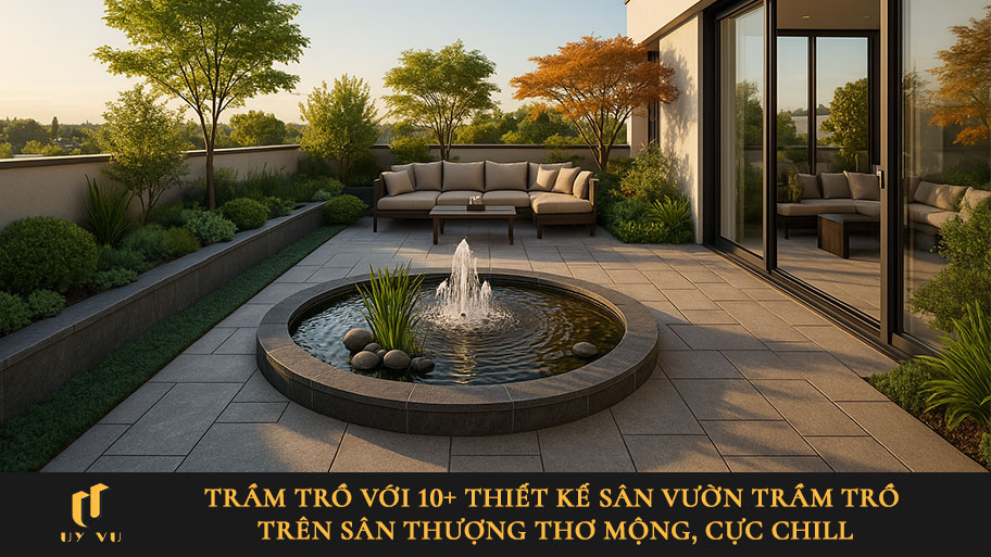 Thiết kế sân vườn trên sân thượng cực chill