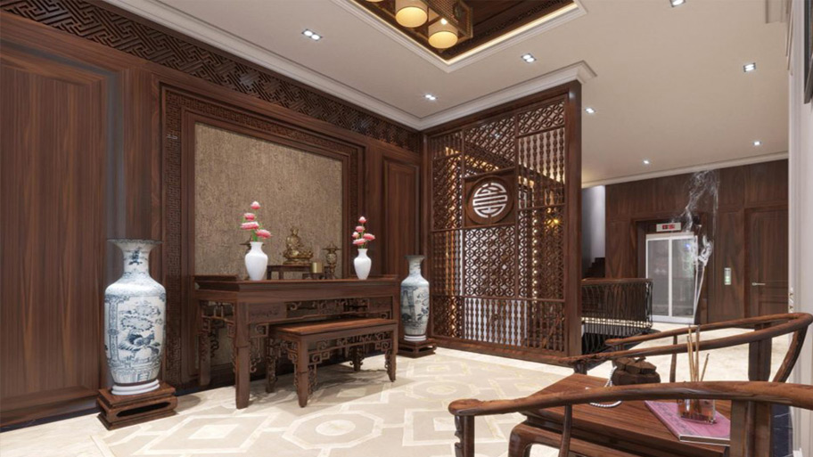 20+ Mẫu bàn thờ đẹp, hiện đại và lưu ý để chọn bàn thờ hợp phong thủy Không đặt phòng thờ gần bếp, nhà vệ sinh, phòng tắm
