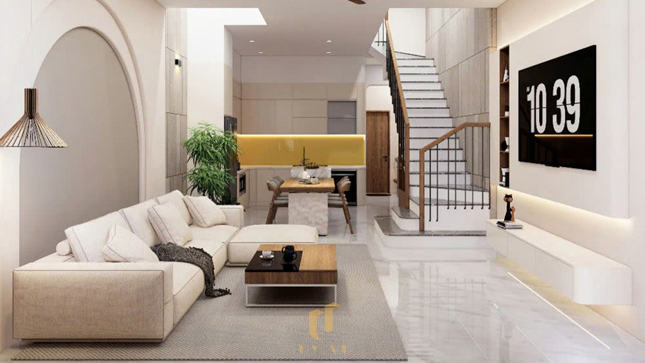 Thiết kế nhà phong cách hiện đại: Xu hướng được ưa chuộng nhất hiện nay Mẫu phòng khách phong cách thiết kế hiện đại