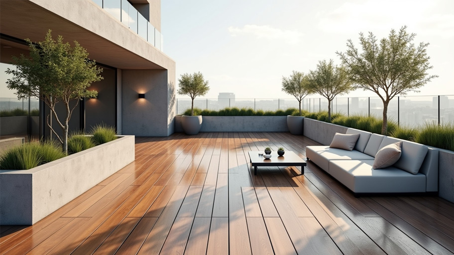 Gợi ý một số mẫu thiết kế sân thượng độc đáo và ấn tượng Mẫu thiết kế phòng khách ngoài trời trên sân thượng