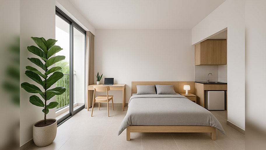 Tổng hợp 20+ mẫu thiết kế nhà trọ cao cấp, tối ưu công năng Thiết kế căn hộ, phòng trọ xanh - thoáng - gọn