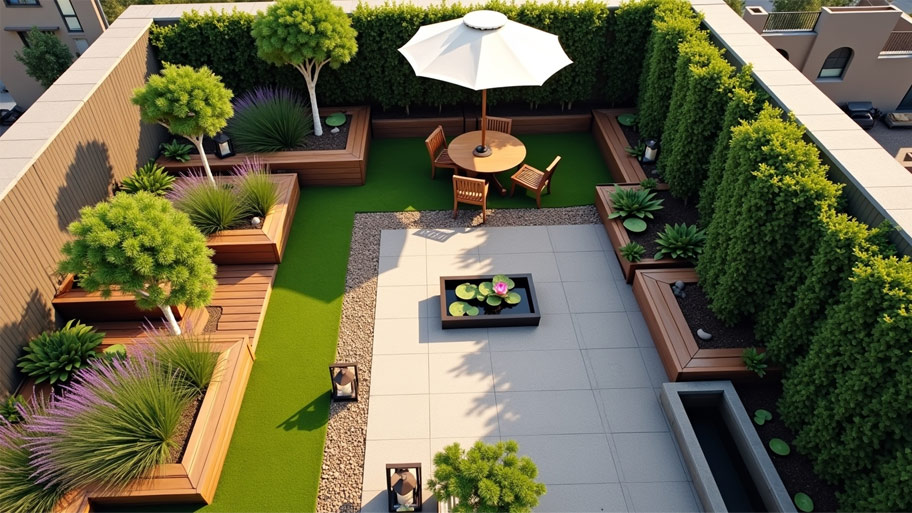 Gợi ý một số mẫu thiết kế sân thượng độc đáo và ấn tượng Thiết kế sân vườn trên sân thượng
