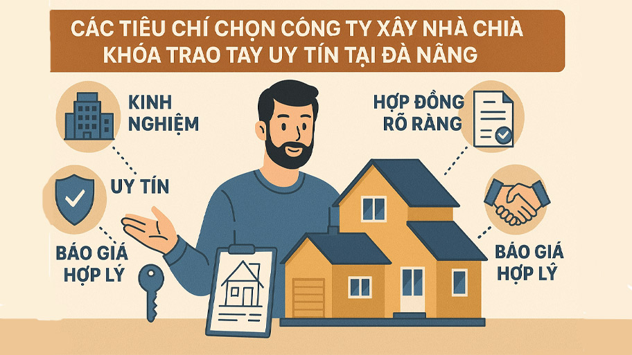 Danh sách các công ty xây nhà chìa khóa trao tay uy tín, chất lượng tại Đà Nẵng Tiêu chí chọn công ty xây nhà chìa khóa trao tay Đà Nẵng