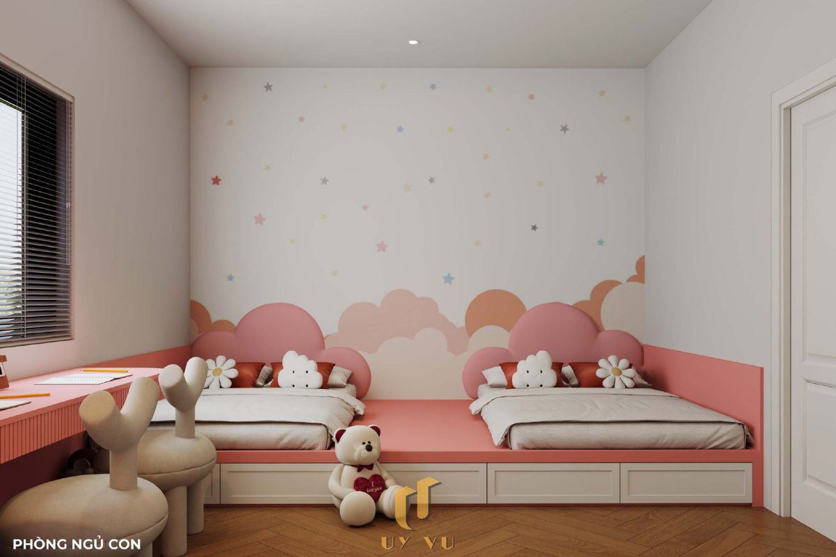 Sang trọng & đẳng cấp với mẫu nhà phố cổ điển 3 tầng - anh Hưng Phòng ngủ con nhà anh Hưng Đà Nẵng