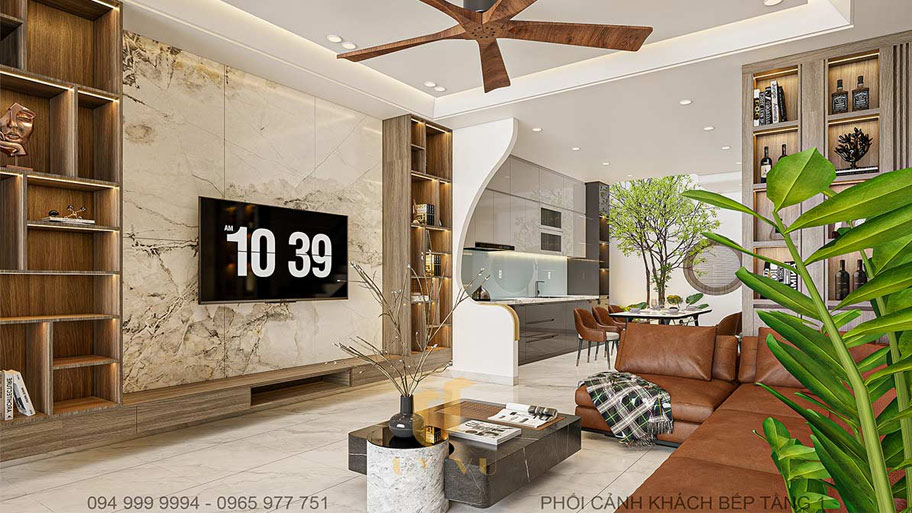 Bố trí ánh sáng hợp lý khi thiết kế phòng khách