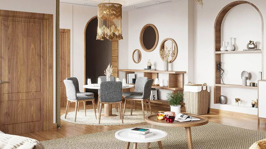 Bố trí đồ trang trí hợp lý khi thiết kế phòng khách