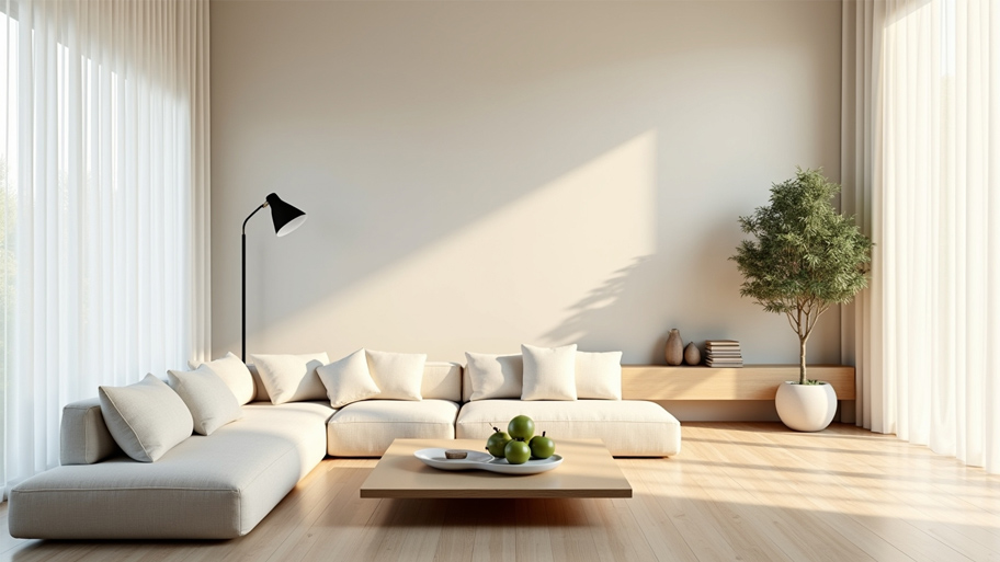 10+ ý tưởng thiết kế phòng khách tối giản đẹp, hiện đại Chất liệu sử dụng trong phong cách tối giản