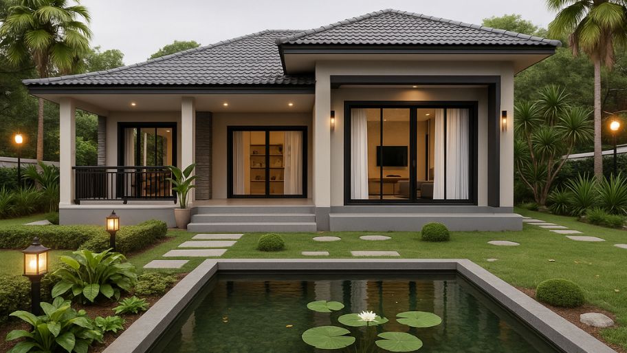 Biệt thự sân vườn hiện đại 200m2