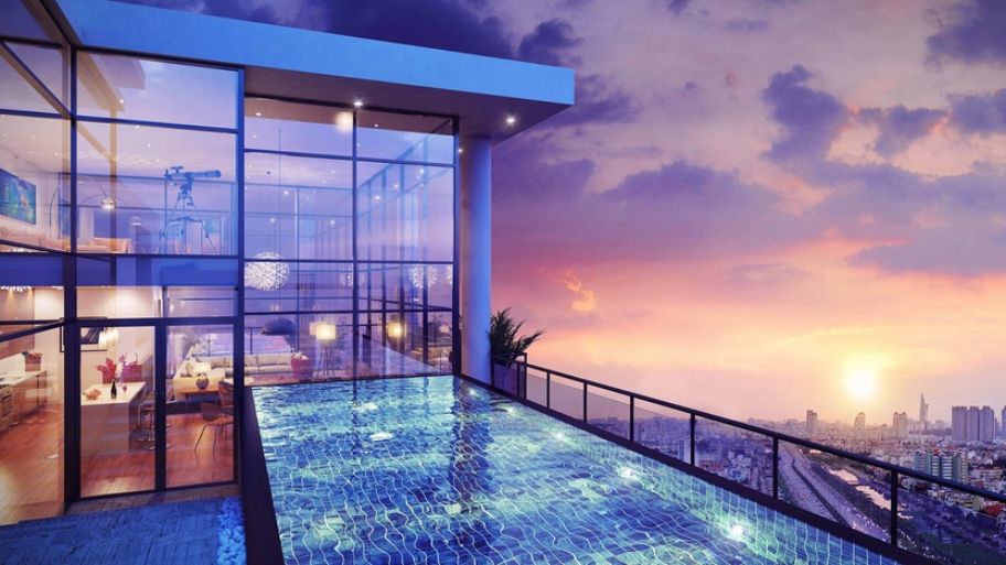 Điểm danh những loại hình căn hộ thông dụng hiện nay được ưa chuộng nhất Căn hộ Sky Villa được thiết kế đẹp mắt có hồ bơi riêng