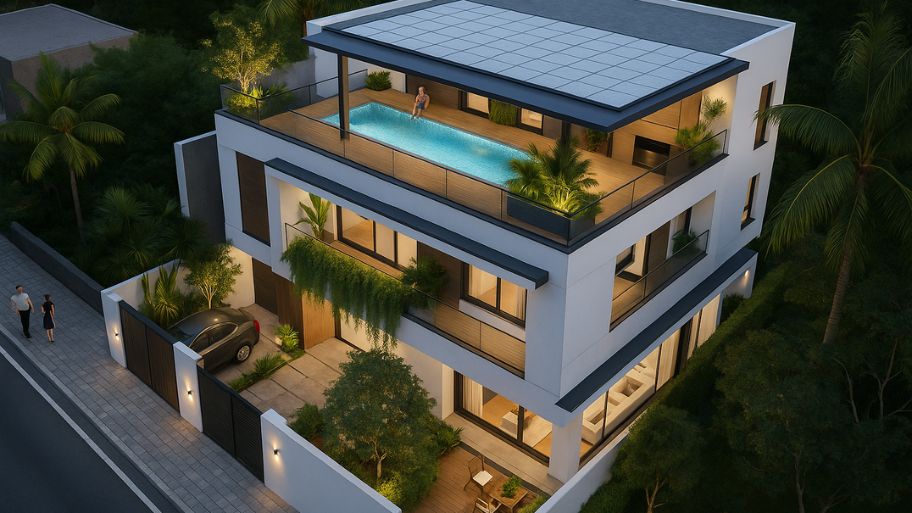 Chuẩn “resort tại gia” với những mẫu thiết kế nhà có hồ bơi trên sân thượng Giải pháp vệ sinh và bảo dưỡng hồ bơi lâu dài