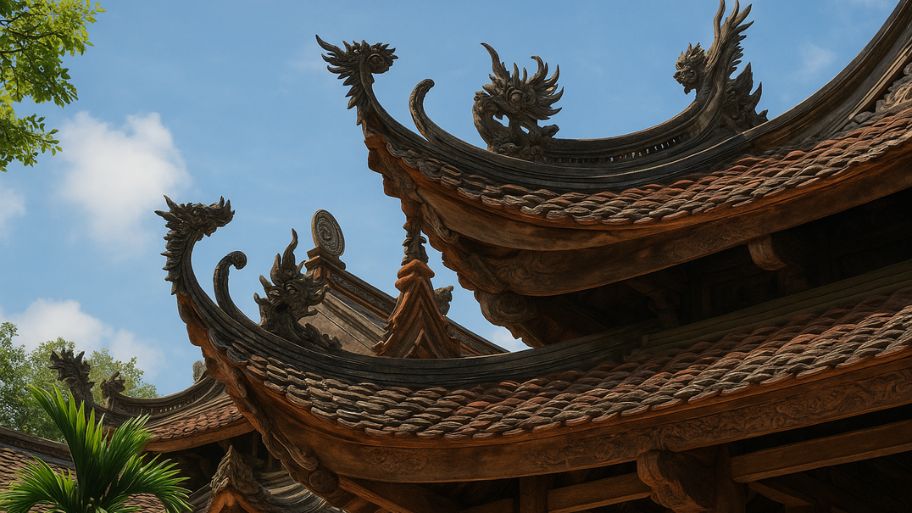 Kiến trúc mái độc đáo trong thiết kế nhà kiểu xưa