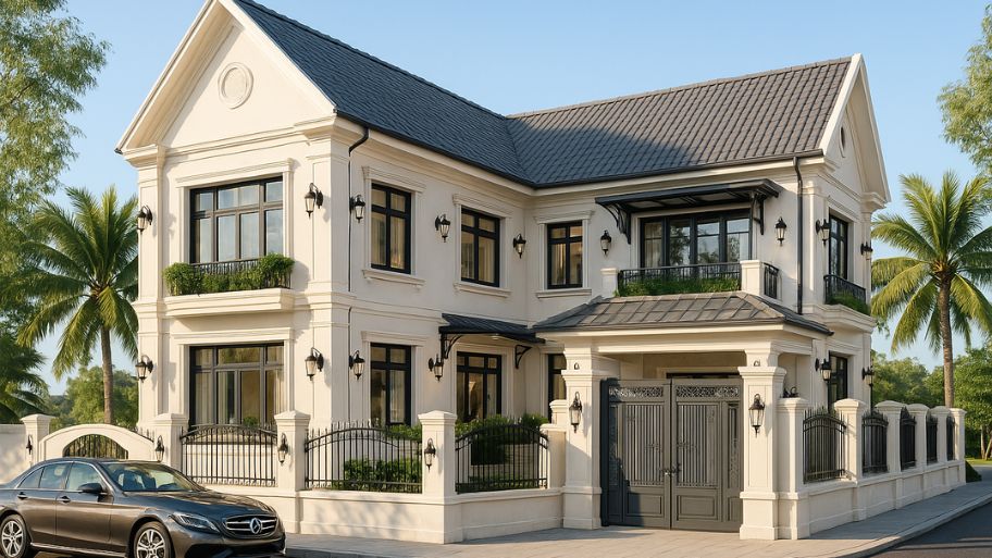 Mẫu biệt thự 2 tầng hiện đại và sang trọng