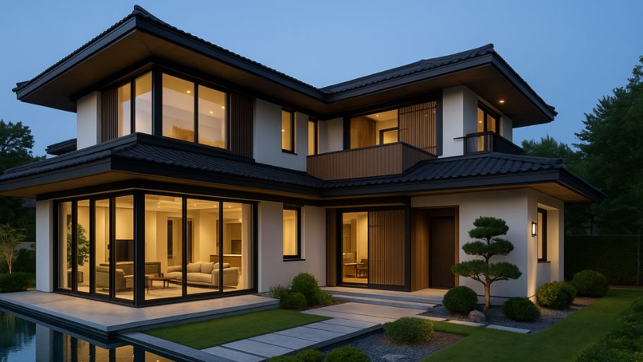 Mẫu biệt thự phong cách Hàn Quốc sang trọng