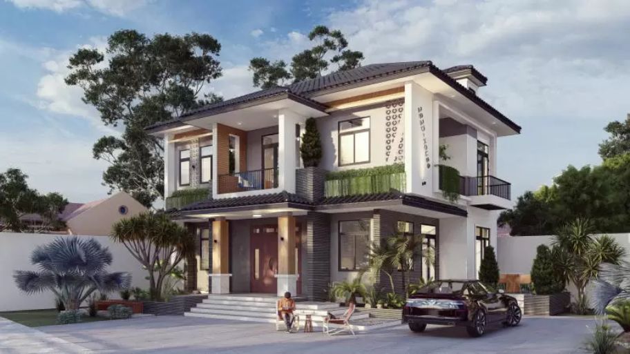 Mẫu biệt thự phong cách Nhật Bản sang trọng và đầy đủ tiện nghi
