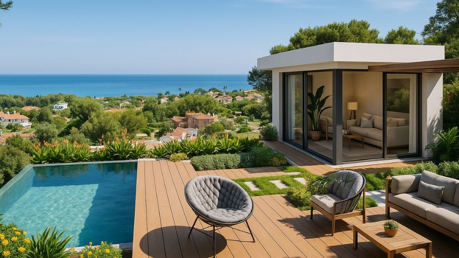 Chuẩn “resort tại gia” với những mẫu thiết kế nhà có hồ bơi trên sân thượng Mẫu nhà có hồ bơi trên sân thượng gần gũi với thiên nhiên