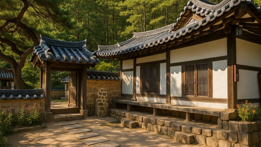 Mẫu nhà Hàn Quốc hiện đại kết hợp truyền thống tạo cảm giác gần gũi nhưng vẫn đầy đủ tiện nghi