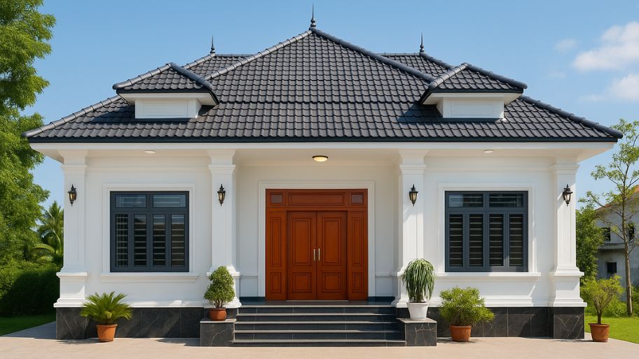 Mẫu nhà kiểu Thái Lan cấp 4 với 3 phòng ngủ thoải mái