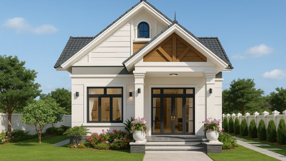 Mẫu nhà kiểu Thái Lan chữ L mái Thái đẹp, tối ưu công năng