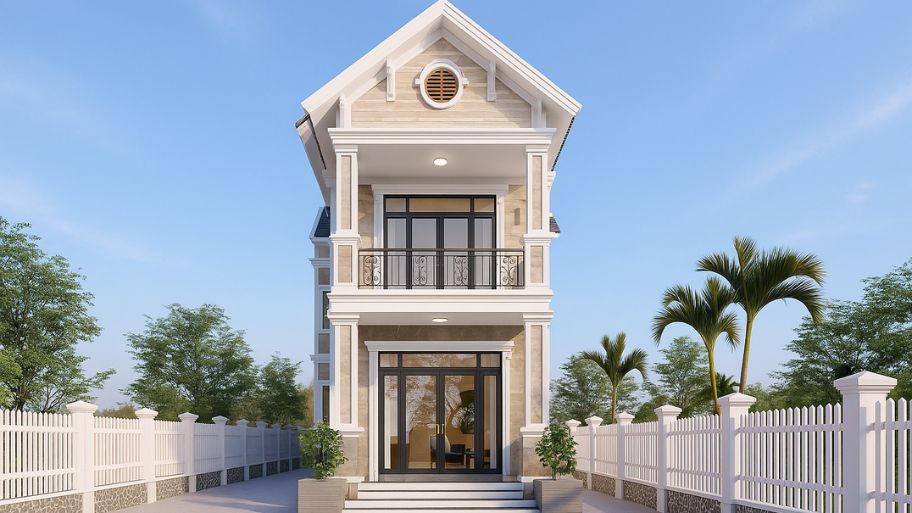 Mẫu nhà kiểu Thái Lan dạng nhà ống mái Thái - Giải pháp cho diện tích hẹp